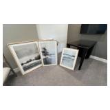 4PC ASSORTED FRAMED PRINTS