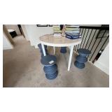5PC TABLE & STOOLS
