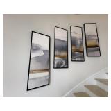 4PC FRAMED CANVASES