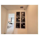 6PC FRAMED CANVASES
