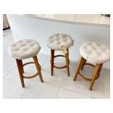 3PC COUNTER STOOLS
