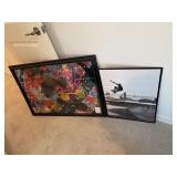 2PC ASSORTED FRAMED PRINTS