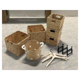 11PC ASSORTED STORAGE ITEMS