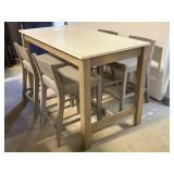 5PC COUNTER TABLE AND CHAIRS