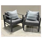 2PC OUTDOOR ARM CHAIRS