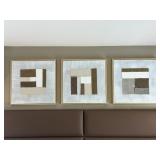 3PC FRAMED WALL ART