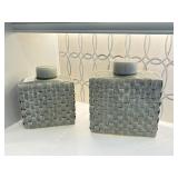 2PC DECORATIVE CANISTERS