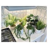6PC FAUX GREENERY