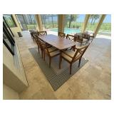7PC OUTDOOR DINING TABLE & CHAIRS