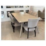 7PC DINING TABLE & CHAIRS
