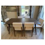 7PC DINING TABLE & CHAIRS