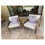 2PC OUTDOOR ARMCHAIRS
