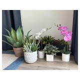 6PC FAUX GREENERY