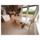7PC DINING TABLE & CHAIRS