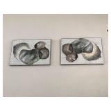 2PC LARGE FRAMED CANVASES
