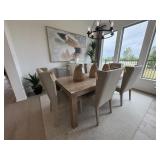 7PC DINING TABLE & CHAIRS