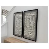 2PC FRAMED WALL ART