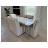 7PC DINING TABLE & CHAIRS