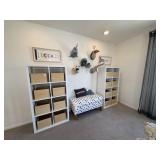 2PC SHELVING UNIT W/BOXES