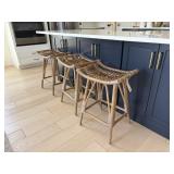 3PC COUNTER STOOLS