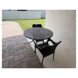 3PC OUTDOOR TABLE & CHAIRS