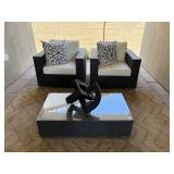 3PC OUTDOOR TABLE & CHAIRS