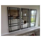 3PC LARGE WALL MIRRORS