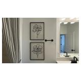 2PC FRAMED WALL ART