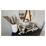 ASSORTED DECOR ITEMS & BOOKS