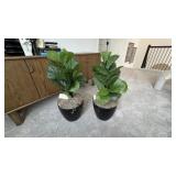 2PC FAUX FLOOR PLANTS
