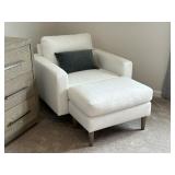 2PC ARM CHAIR AND OTTOMAN