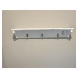 WALL SHELF W/HOOKS