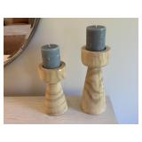 2PC CANDLE HOLDERS