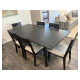 7PC DINING TABLE & CHAIRS