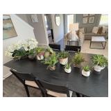 12PC FAUX GREENERY & FAUX FLORALS