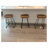 3PC COUNTER STOOLS
