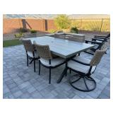 7PC OUTDOOR TABLE & CHAIRS