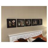 5PC FRAMED WALL ART