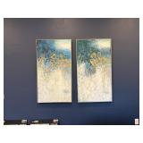 3PC FRAMED WALL CANVAS & FLOOR DECOR