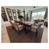 7PC DINING TABLE & CHAIRS
