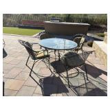 5PC OUTDOOR TABLE & CHAIRS