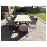 7PC OUTDOOR TABLE & CHAIRS