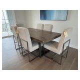 7PC DINING TABLE AND CHAIRS