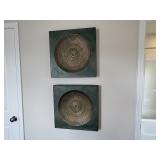 2PC METAL WALL ART