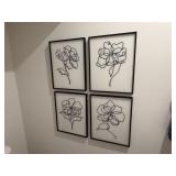 4PC FRAMED CANVASES