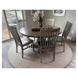 6PC DINING TABLE & CHAIRS
