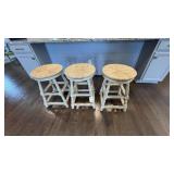 3PC COUNTER STOOLS