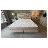 5PC KING HEADBOARD, MATTRESS SET & FRAME