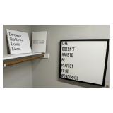 4PC ASSORTED WALL ART