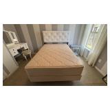 4PC FULL HEADBOARD, MATTRESS SET & FRAME